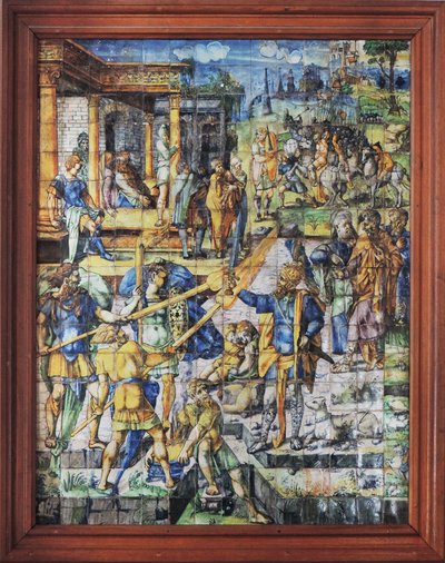 Tiled Scene, Chateau de Chantilly by Unknown